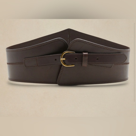 Banana Republic LEATHER CORSET BELT NWOT - Picture 1 of 1